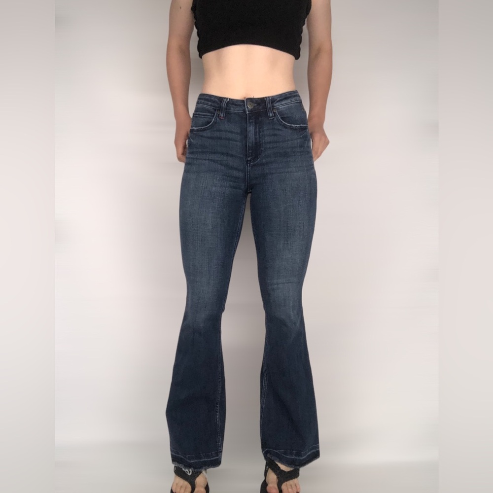 Idyllwind High Waisted Flare Jeans in Dark Wash